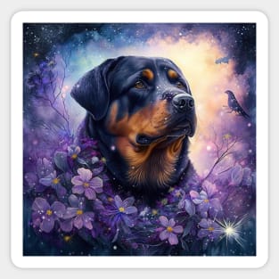 Enchanted Rottweiler Sticker